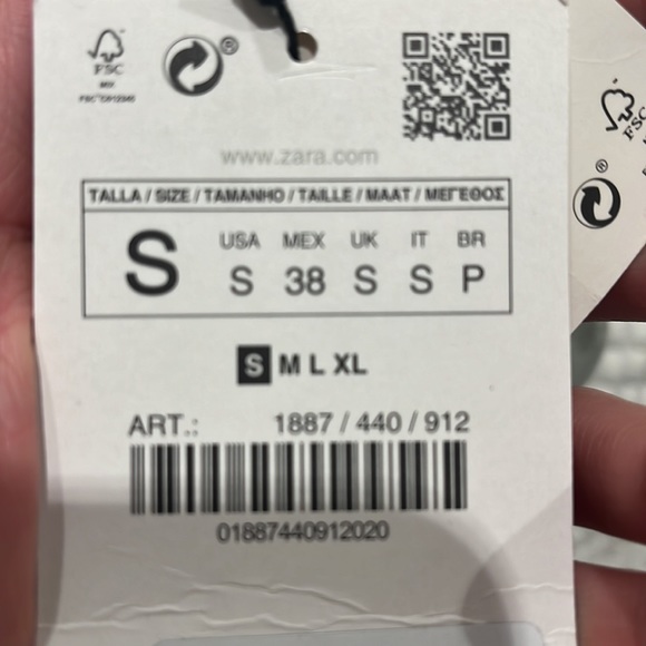 Zara NWT lightweight mint tshirt size small - Picture 8 of 8